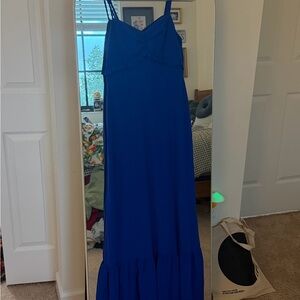 Elegant Blue Maxi Dress